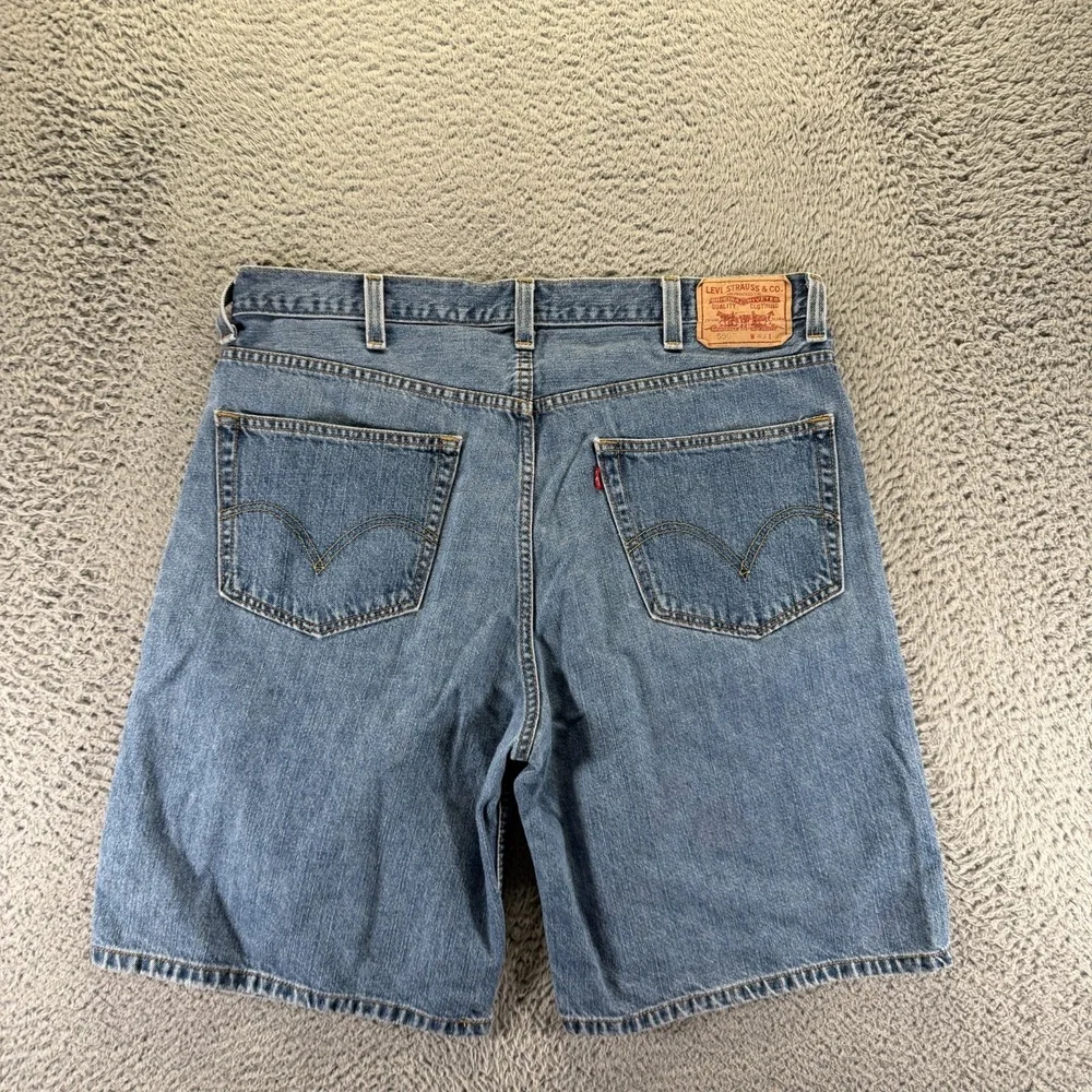 Vintage Levi's 550‎ Shorts Mens 40 Blue Cotton Denim Bermuda Relaxed Workwear